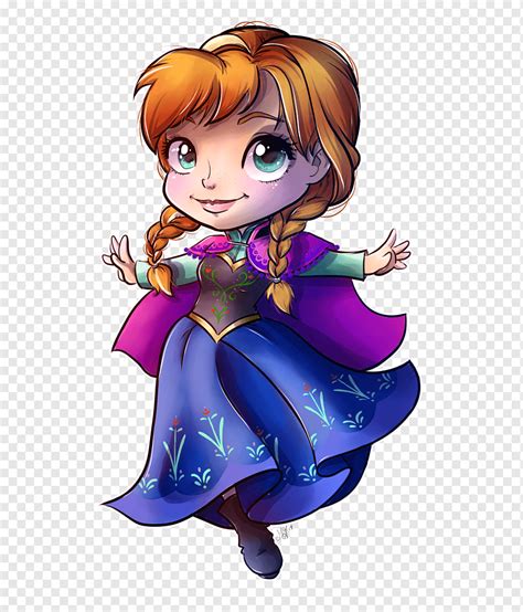 Anna Elsa Drawing Chibi Disney Princess Disney Princess Purple Violet Fictional Character