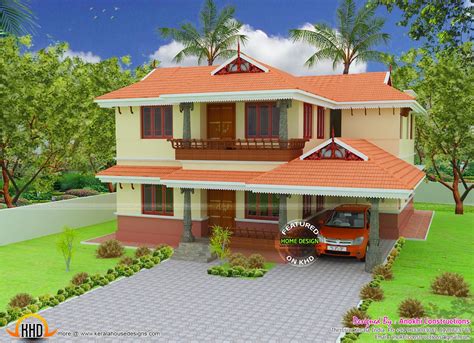 Square Feet Kerala Model House Kerala Home Design And Floor