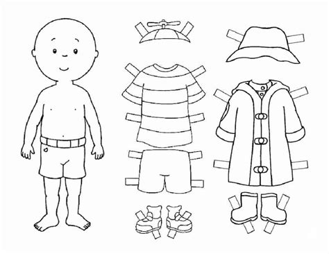 Light dresses, short sleeves, and, of course, swimming wear! Paper Doll Template - Best Coloring Pages For Kids