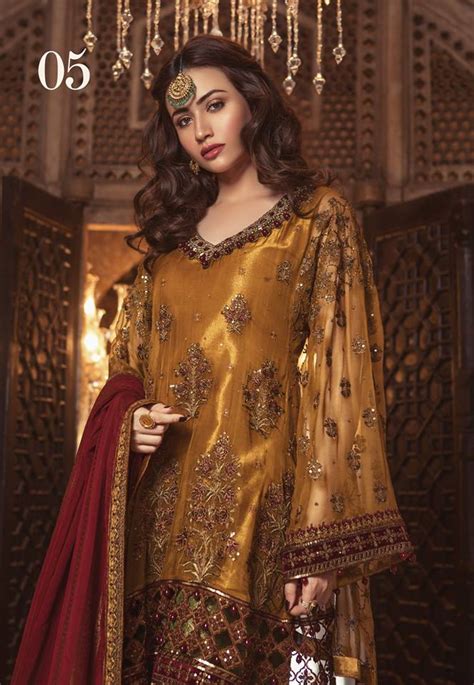 Best Eid Women Dresses Maria B Mbroidered Eid Collection 2018 19