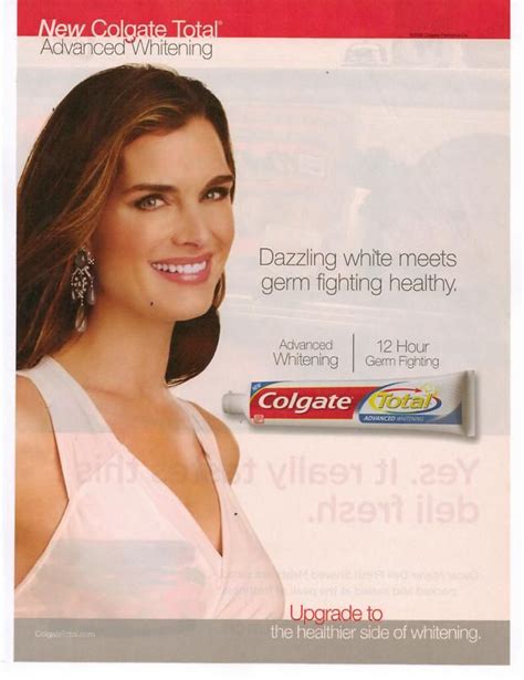 2008 Colgate Total Toothpaste Brooke Shields Magazine Print On Popscreen