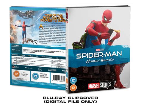 Marvel Studios Spider Man Homecoming Custom Blu Ray Slipcover Etsy