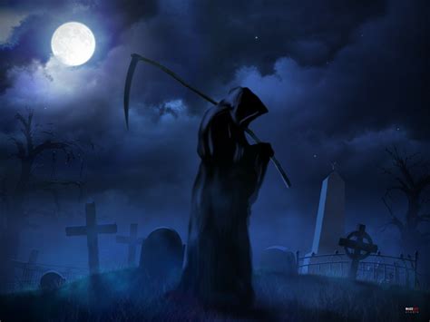 Cross Death Grim Reaper Moon Death Master Cemetery