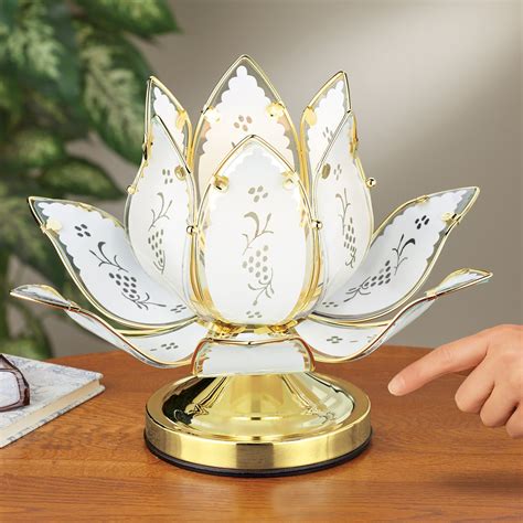 Floral Shaped Gold Tone Elegant Touch Lamp Collections Etc