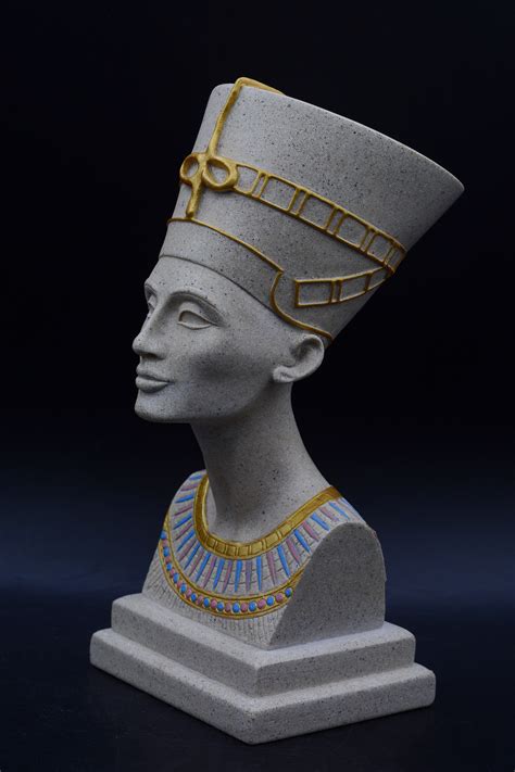 Statue Queen Nefertiti Sculpture Handcrafted Heavy Sandstone Etsy
