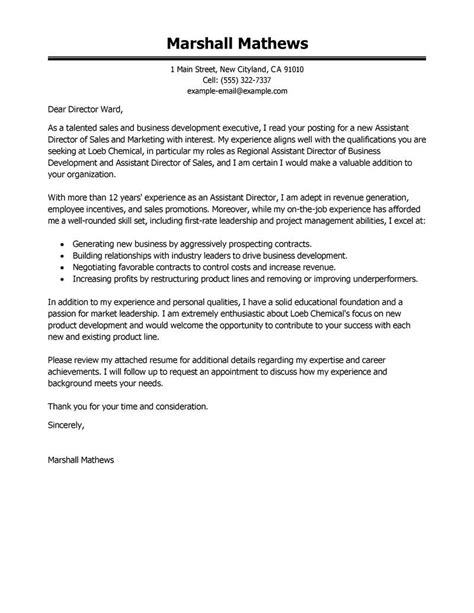 cover letter template executive director  cover letter