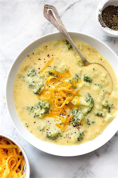 This Creamy And Cheesy Broccoli Potato Soup Comes Together Quickly For
