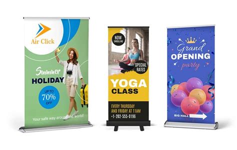 Retractable Banners Pull Up Banners Square Signs