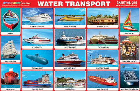 Spectrum Educational Charts Chart 210 Water Transport
