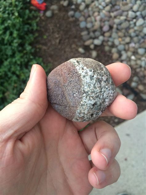 This Stone Is Two Different Types Of Rock Mildlyinteresting
