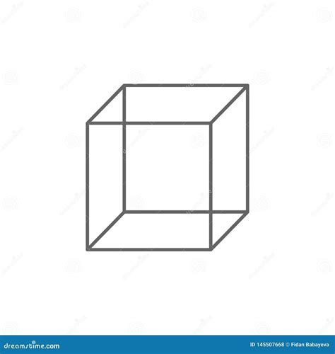 Figuras Geométricas Icono Del Esquema Del Cubo Elementos De Las