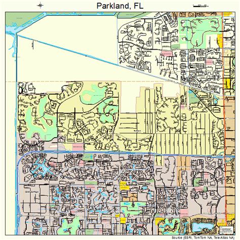 Parkland Florida Street Map 1255125