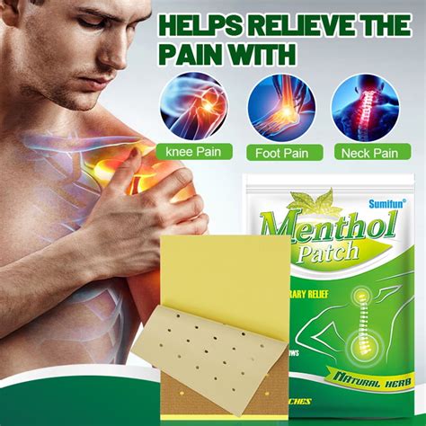 8pcs Pain Relief Plaster For Muscle Joint Health Menthol Patch Joint