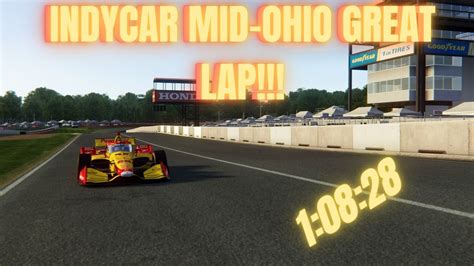 Indycar Assetto Corsa Mid Ohio Hotlap Great Lap Youtube