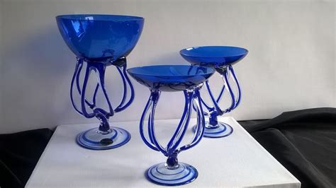 3 Cobalt Blue Objects Jozefina Krosno Poland Glass Catawiki