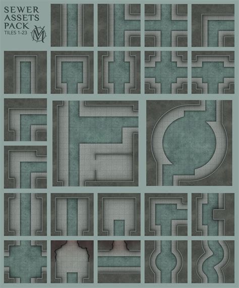 Oc The Latest Pack Of Free Mapmaking Assets Sewer Assets Rdnd