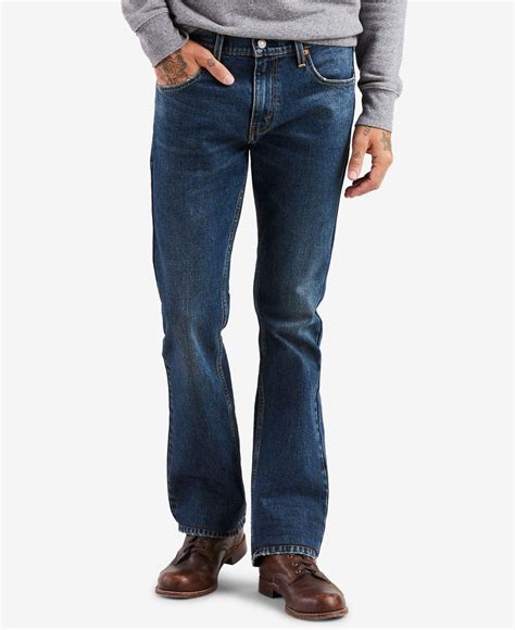 Levis Denim ® 527 Slim Fit Bootcut Rigid Jeans In Blue For Men Lyst
