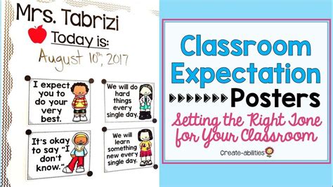 Classroom Expectation Posters Setting The Right Tone For Your