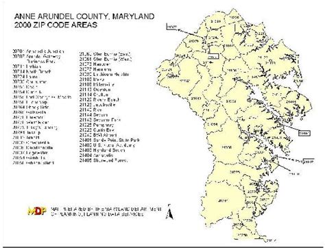 Anne Arundel County Zip Code Map Maps Catalog Online