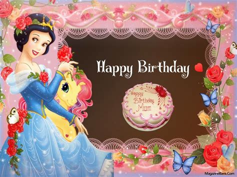 Snow White Birthday Card Birthday Happy Birthday Wishes Cards