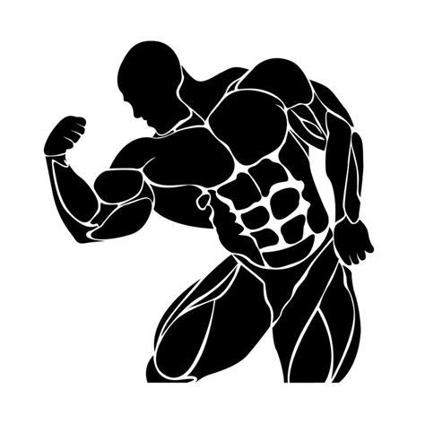 Bodybuilding Powerlifting Vector Bodybuilding Human Icon