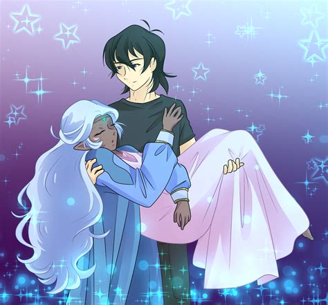 Keith Carrying Sleeping Princess Allura In His Arms From Voltron