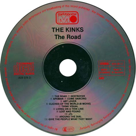 Car Tula Cd De The Kinks Live The Road Portada