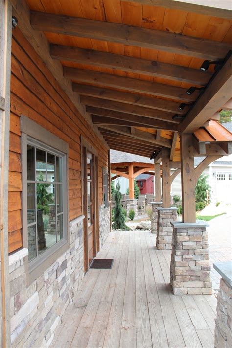 See more ideas about timber frame porch, timber frame, timber. timberframe porch | Office Building with Timber Frame ...