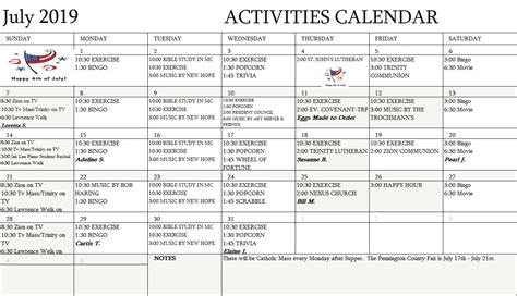Assisted Living Activity Calendar Format Printable Calendar 2021 2022