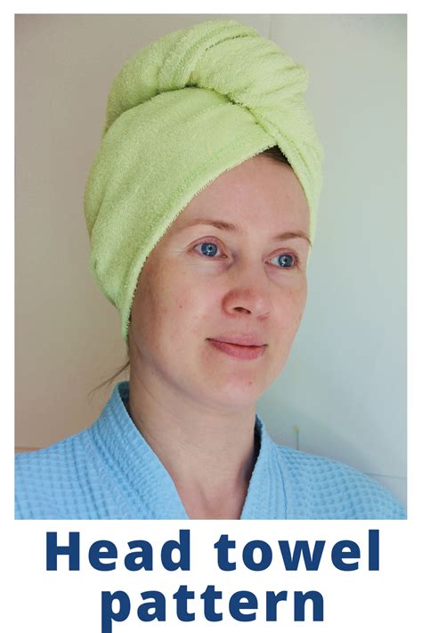 Head Towel Turban Sewing Pattern Tutorial Pdf Etsy Hair Towel