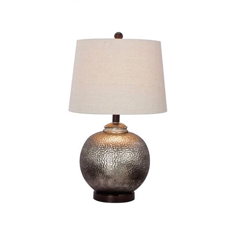 Round Hammered Mercury Glass Table Lamp From Kirklands Table Lamp