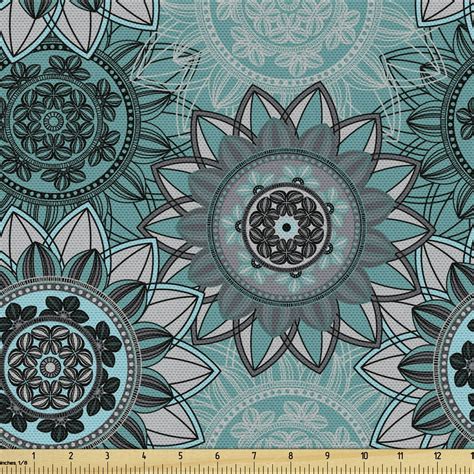 Mandala Fabric By The Yard Hippie Oriental Abstract Motifs Traditional