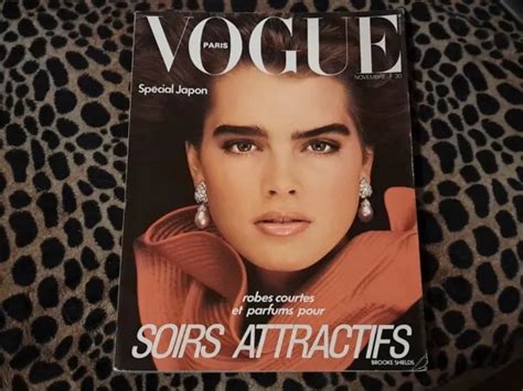 Brooke Shields Paris Vogue Magazine November 1982 Very Nice Condition