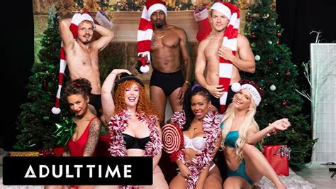 Adult Time Insane Christmas Orgy With Lauren Phillips Kira Noir