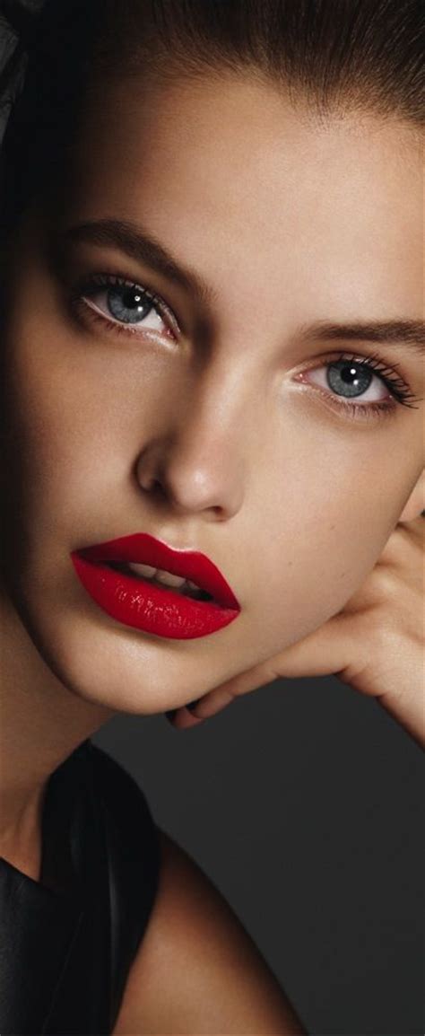 Barbara Palvin Makeup Redlip Perfect Red Lips Barbara