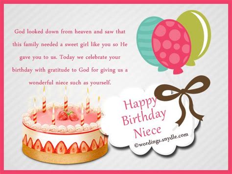 Wishing you a life full of wonder, excitement, friendships and good luck. Niece Birthday Messages: Happy Birthday Wishes for Niece ...