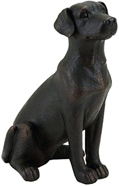 Uma Enterprises 16in Dog Dog Sculpture Dog Statue Black Labs Dogs