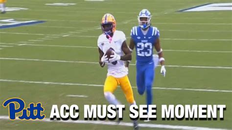 Pitts Jordan Addison Busts The Duke Coverage Acc Must See Moment