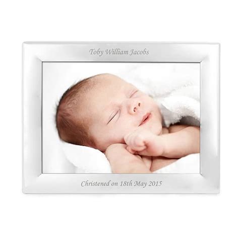 Personalised Silver Frame Landscape Little Lavender Tree