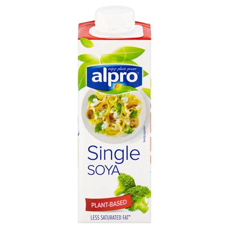 Alpro Single Soya Uht Soya Alternative To Cream 250ml Compare Prices