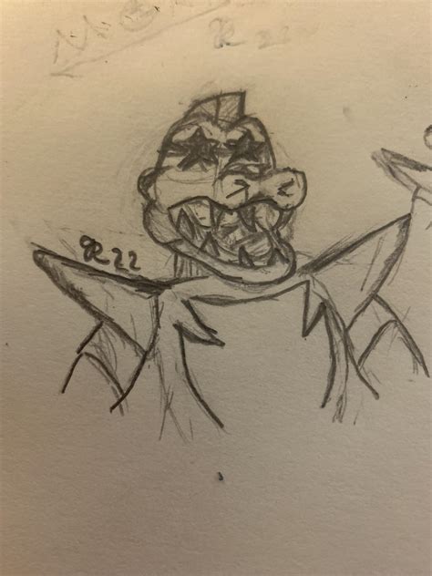 A First Attempt At Drawing Monty Fivenightsatfreddys