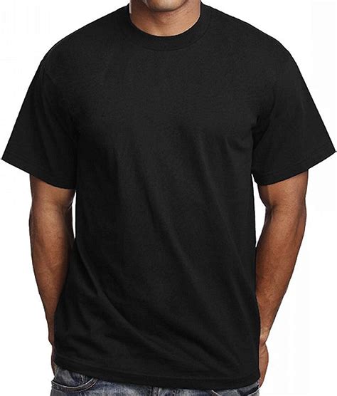 3 Pack Mens Plain Black T Shirts Pro 5 Athletic Blank Tees
