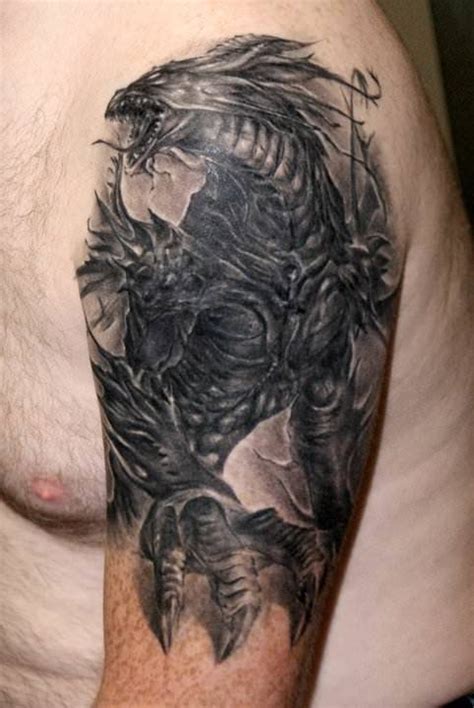 Dragon tattoo, back piece, ink, tattoo, fantasy art, dragon, wings, beautiful, fantasy art, tusch, photo. Robert Litcan uses perspective in this fantasy tattoo to ...
