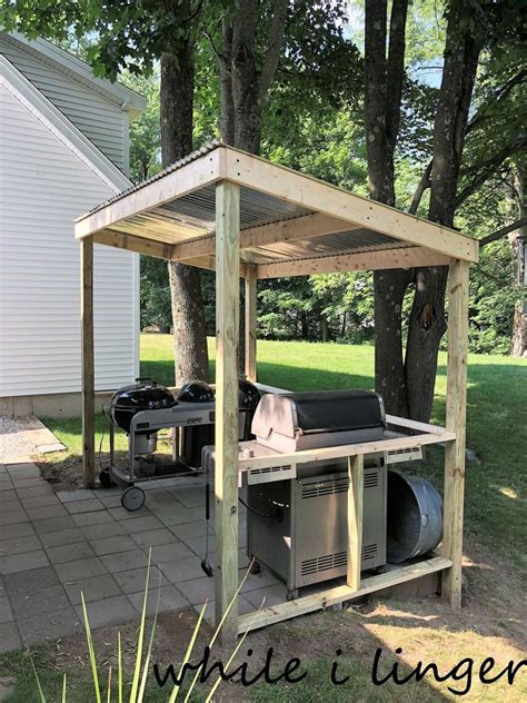 Shop bbq covers for grills and smokers with walmart canada. How to Build a BBQ Shack DIY | Built in bbq, Bbq cover ...