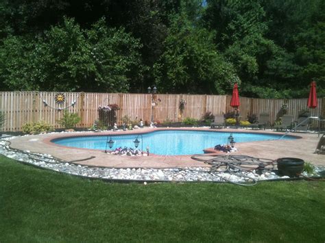 Landscaping Around Pool With Rocks Diy