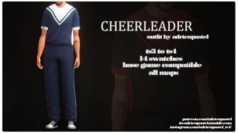 Its Adrienpastel Cheerleader Outfit Download Emily Cc Finds