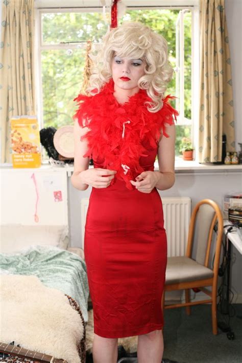 sissy surely you will become a beautiful gurl i like you with this bright red dress
