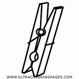 Clothespin Pinza Colorear Molletta Tweezers Ultracoloringpages Similars Stampare sketch template