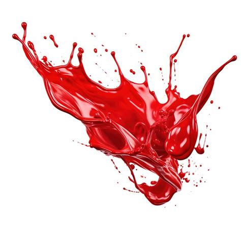 Premium Photo Red Wine Liquid Splash In White Background Thick And