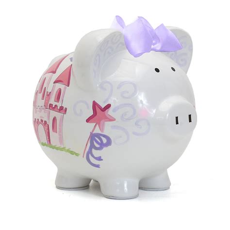 Child To Cherish Ceramic Piggy Bank For Girls Magic Fairy
